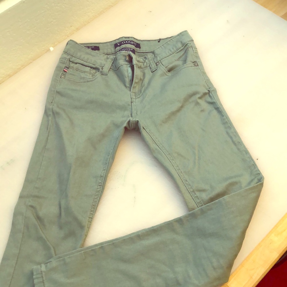 Green jeans